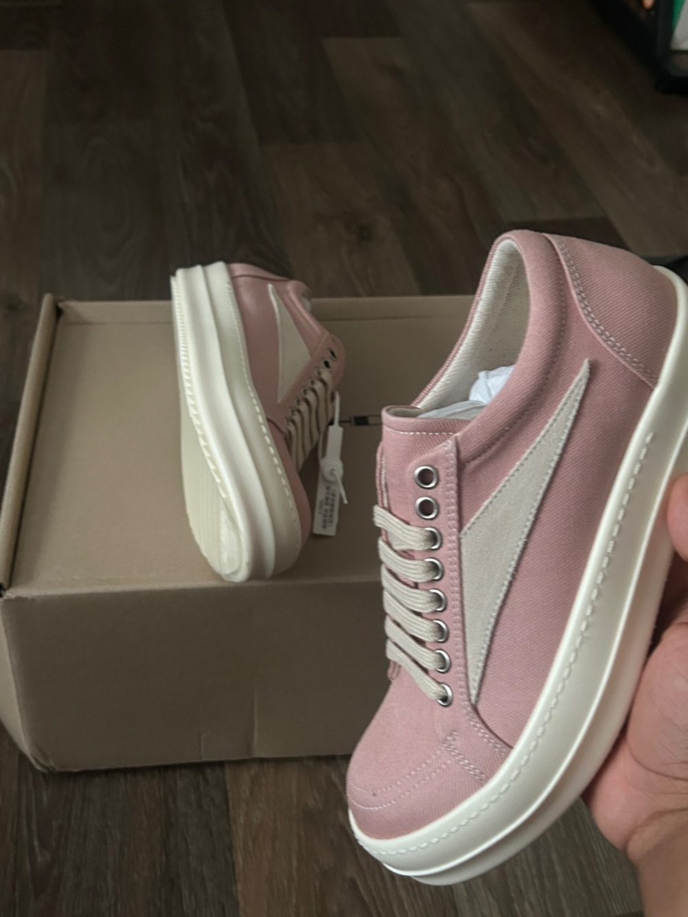 rick owen pink vans female size 6 39 eur or 5.5 - Picture 8 of 8